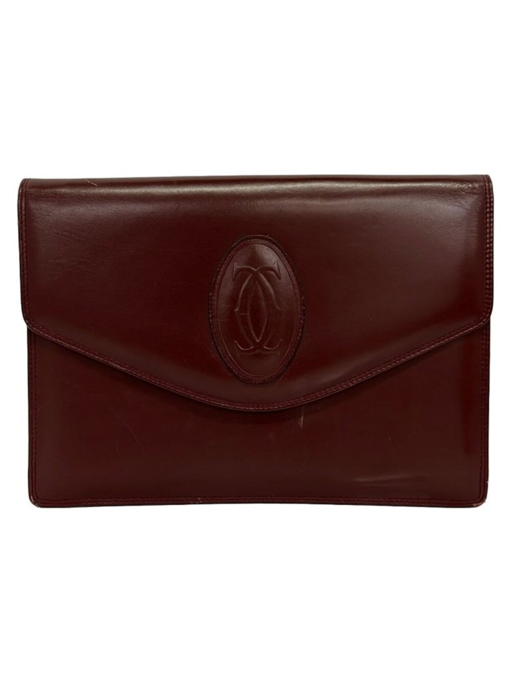 Cartier Clutch Bordeaux Leather